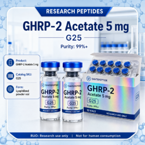 GHRP-2 Acetate - 5mg x 10 vials / box - $75