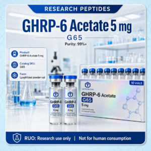 GHRP-6 Acetate - 5mg x 10 vials / box - $70